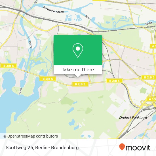 Карта Scottweg 25, Westend, 14055 Berlin