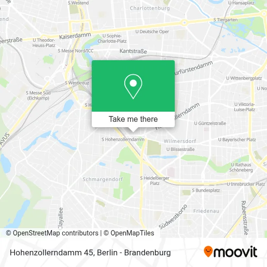 Hohenzollerndamm 45 map