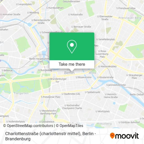 Карта Charlottenstraße (charlottenstr mittel)