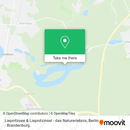 Карта Liepnitzsee & Liepnitzinsel - das Naturerlebnis