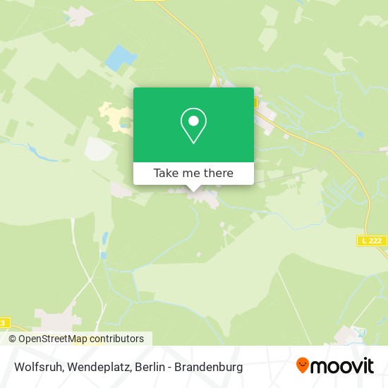 Wolfsruh, Wendeplatz map