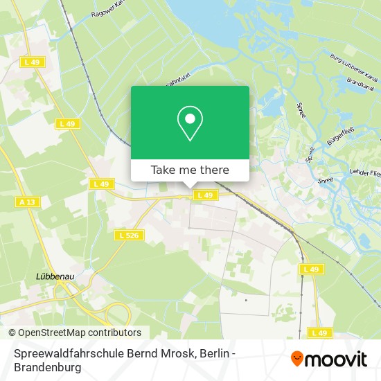 Карта Spreewaldfahrschule Bernd Mrosk