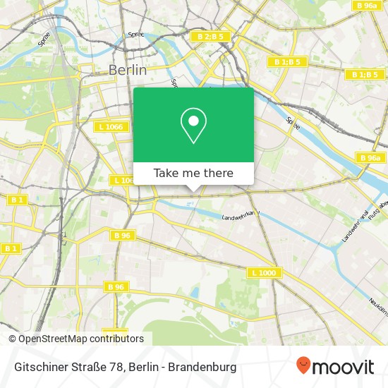 Gitschiner Straße 78, Kreuzberg, 10969 Berlin map