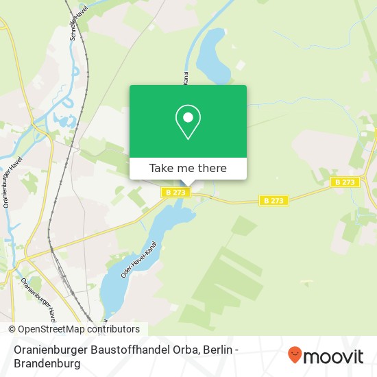 Oranienburger Baustoffhandel Orba, Lehnitzschleuse 11 map