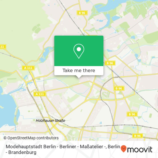 Modehauptstadt Berlin - Berliner - Maßatelier -, Am Steinbergpark map