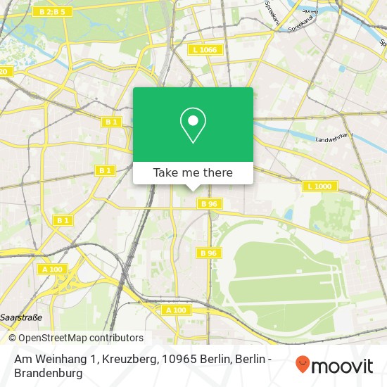 Am Weinhang 1, Kreuzberg, 10965 Berlin map