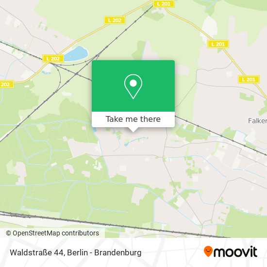 Карта Waldstraße 44