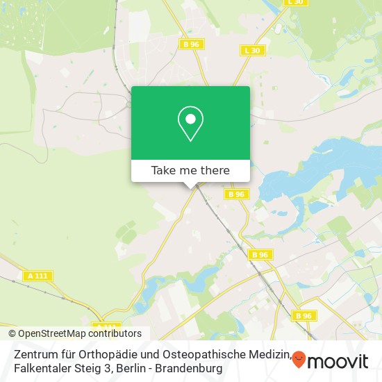 Zentrum für Orthopädie und Osteopathische Medizin, Falkentaler Steig 3 map