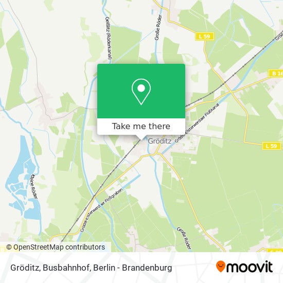 Gröditz, Busbahnhof map