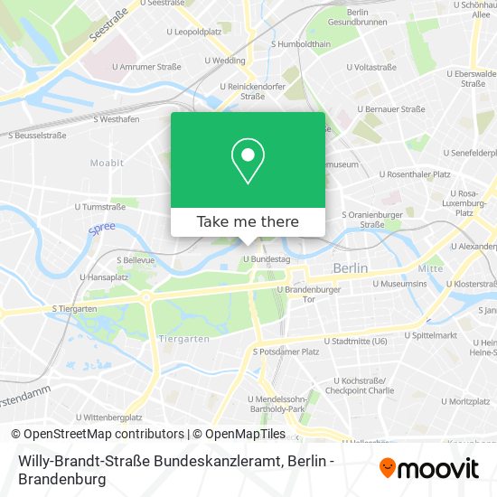 Карта Willy-Brandt-Straße Bundeskanzleramt