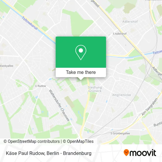 Карта Käse Paul Rudow