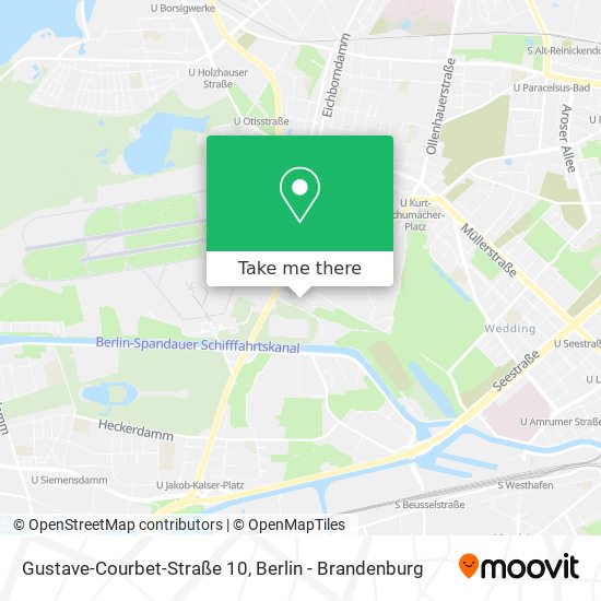 Карта Gustave-Courbet-Straße 10