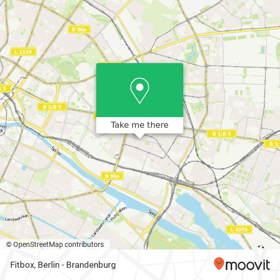 Карта Fitbox, Grünberger Straße 62