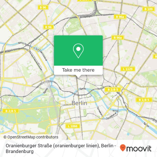 Карта Oranienburger Straße (oranienburger linien), Mitte, 10115 Berlin