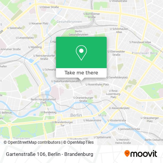 Карта Gartenstraße 106