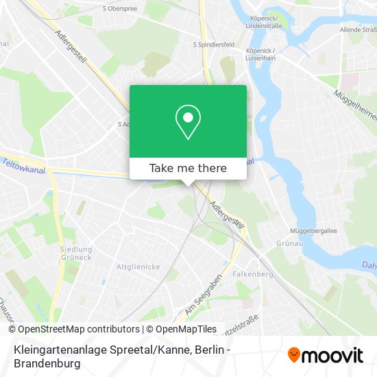 Kleingartenanlage Spreetal / Kanne map