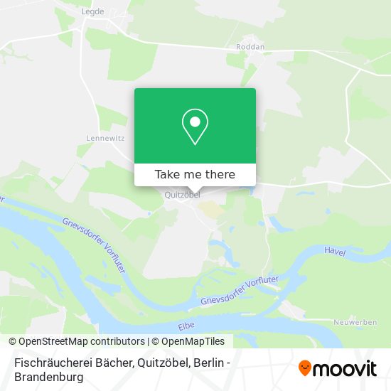 Fischräucherei Bächer, Quitzöbel map