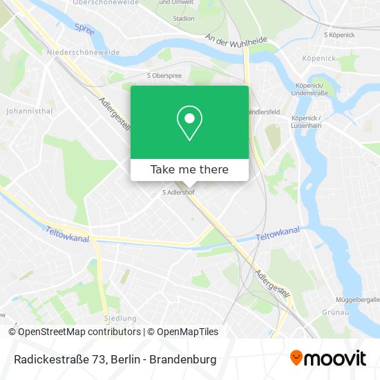 Radickestraße 73 map