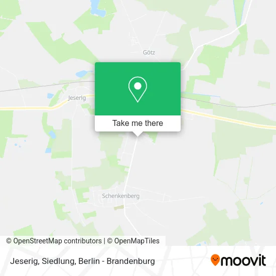 Карта Jeserig, Siedlung
