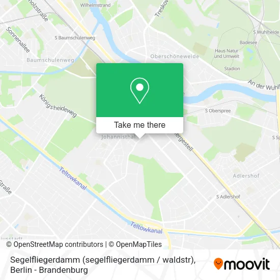 Карта Segelfliegerdamm (segelfliegerdamm / waldstr)