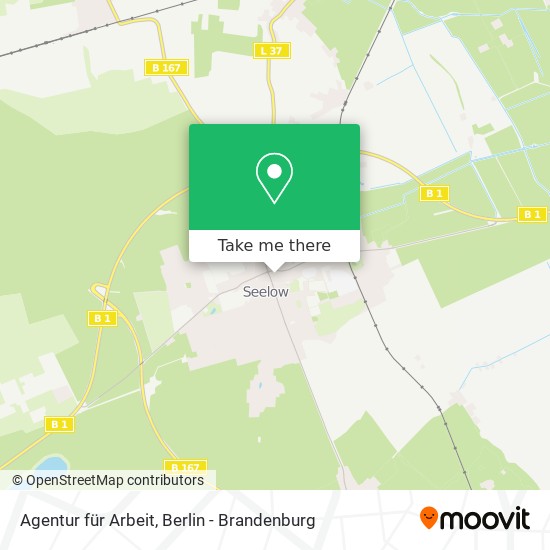 Agentur für Arbeit map