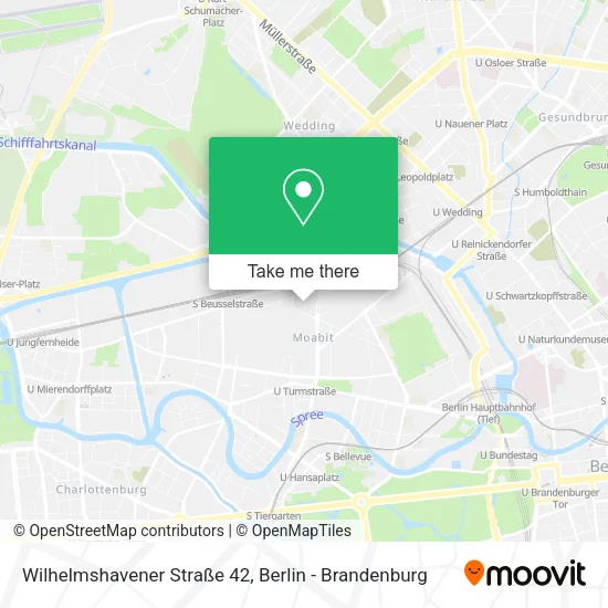 Карта Wilhelmshavener Straße 42