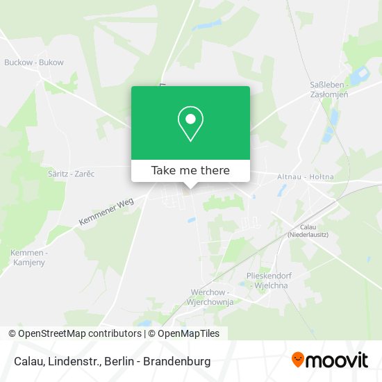 Calau, Lindenstr. map