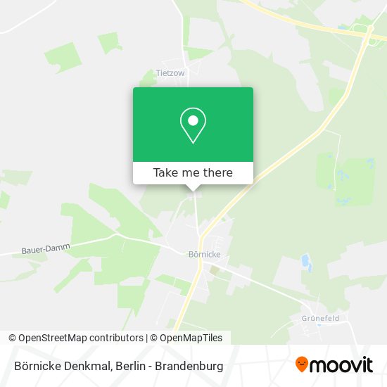 Börnicke Denkmal map