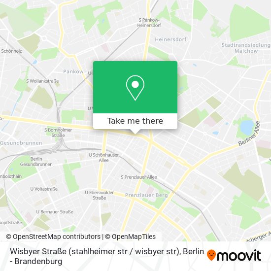 Карта Wisbyer Straße (stahlheimer str / wisbyer str)