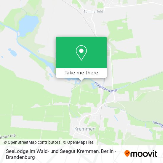 SeeLodge im Wald- und Seegut Kremmen map