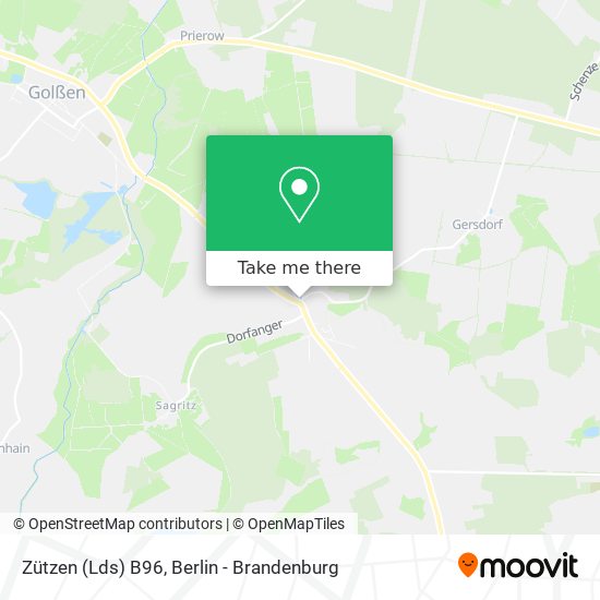 Zützen (Lds) B96 map