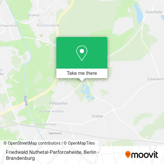 Карта Friedwald Nuthetal-Parforceheide