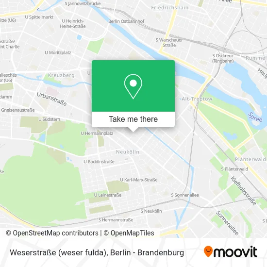 Карта Weserstraße (weser fulda)