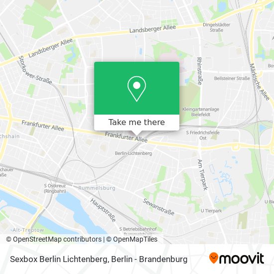 Sexbox Berlin Lichtenberg map