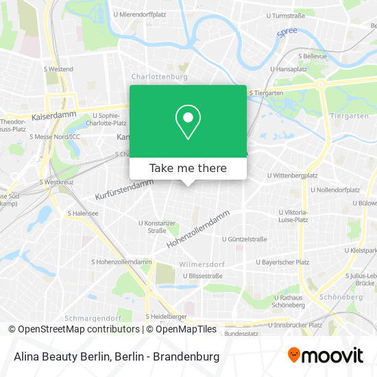 Alina Beauty Berlin map