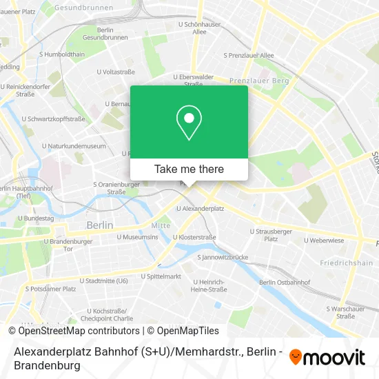 Карта Alexanderplatz Bahnhof (S+U) / Memhardstr.