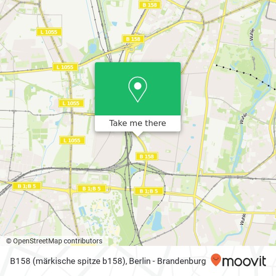 Карта B158 (märkische spitze b158), Biesdorf, 12681 Berlin