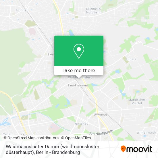 Карта Waidmannsluster Damm (waidmannsluster düsterhaupt)