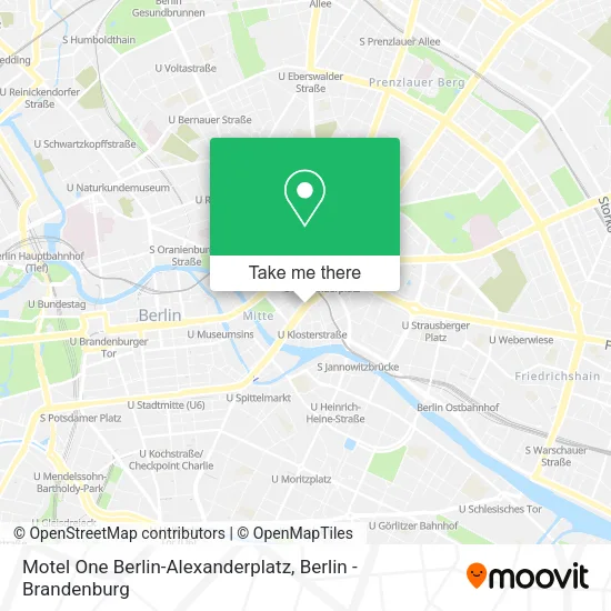 Карта Motel One Berlin-Alexanderplatz