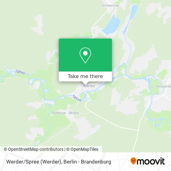 Карта Werder/Spree