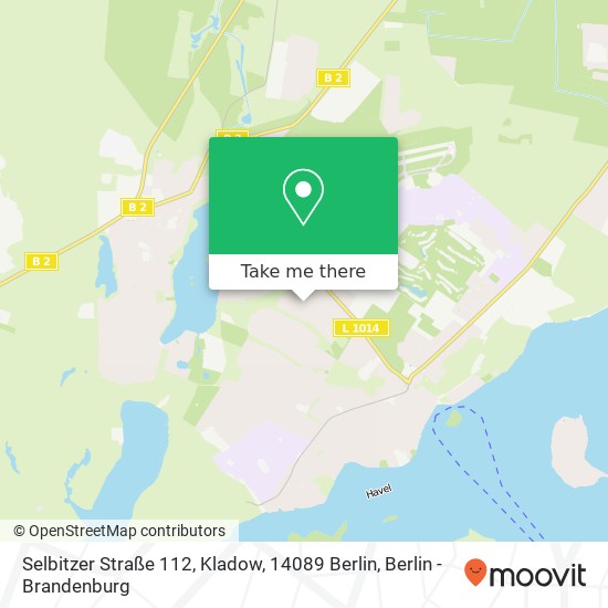 Карта Selbitzer Straße 112, Kladow, 14089 Berlin