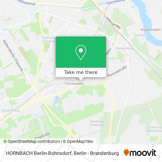 Карта HORNBACH Berlin-Bohnsdorf