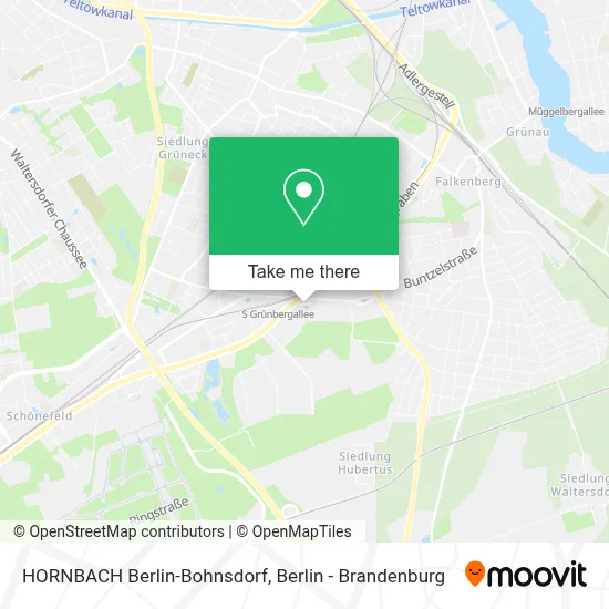 HORNBACH Berlin-Bohnsdorf map