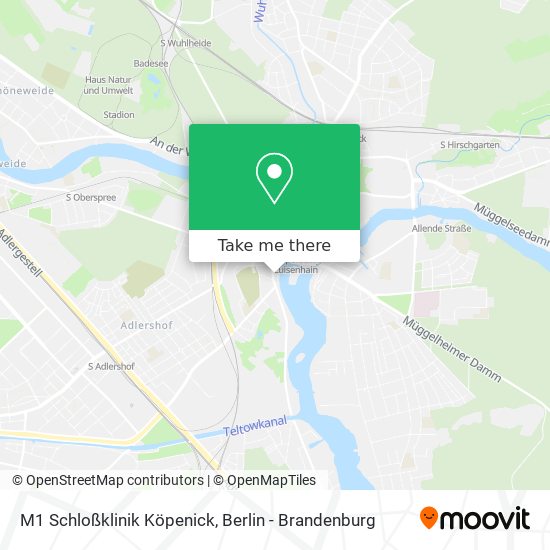 M1 Schloßklinik Köpenick map