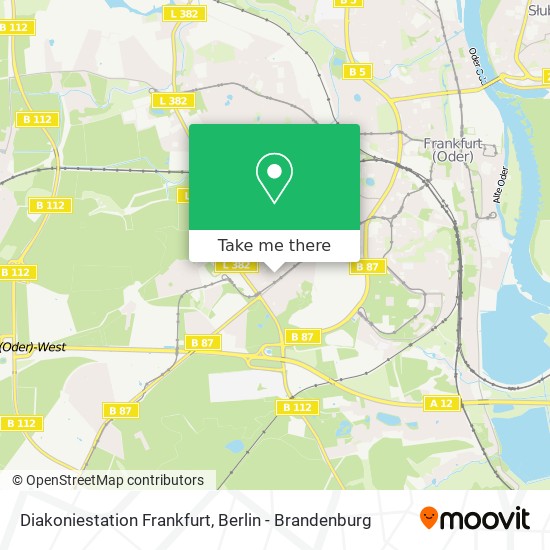 Diakoniestation Frankfurt map