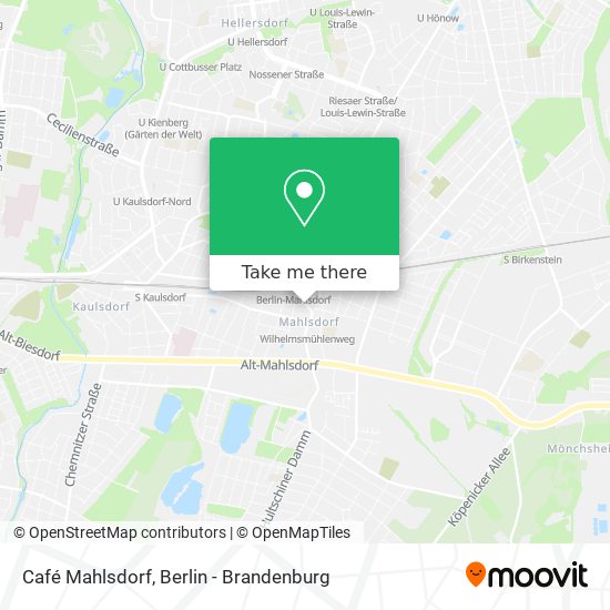 Café Mahlsdorf map