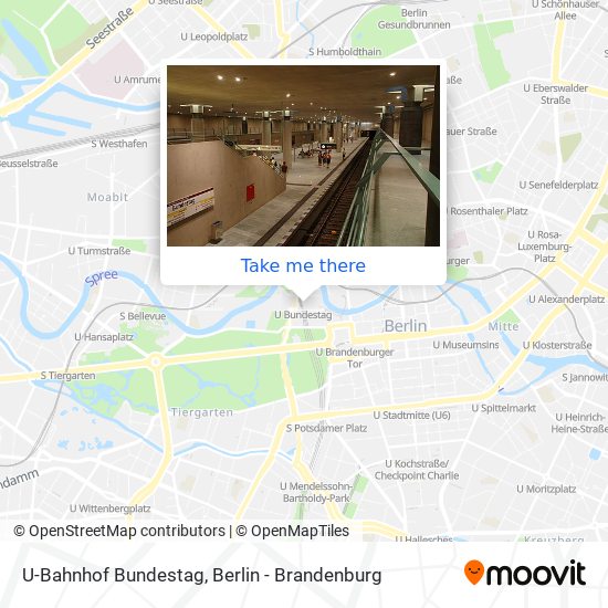 U-Bahnhof Bundestag map