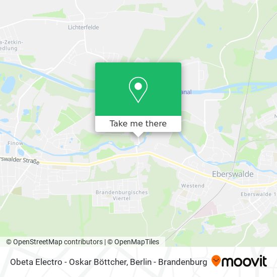 Obeta Electro - Oskar Böttcher map