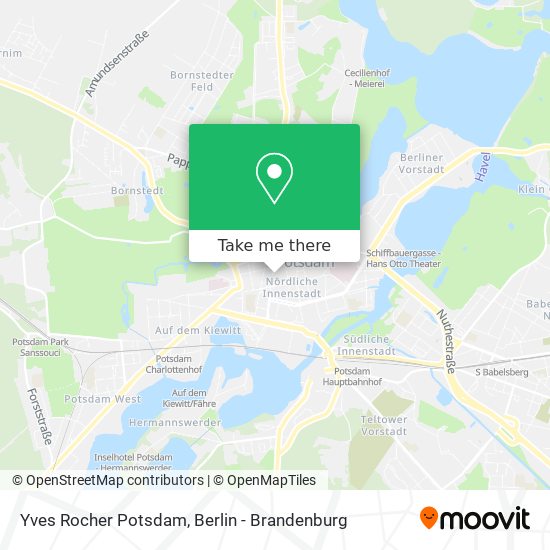 Yves Rocher Potsdam map