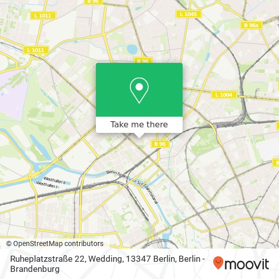 Ruheplatzstraße 22, Wedding, 13347 Berlin map